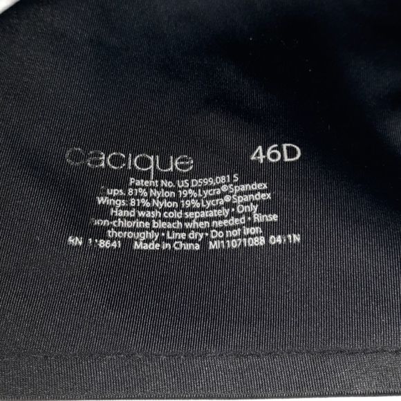 Cacique Underwire 46D Lightly Lined T-Shirt Bra‎ - Picture 4 of 6